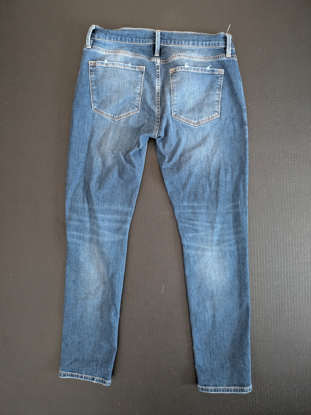 FRAME Le Garcon Eaton Distressed Denim Slim Boyfriend Jeans 27 Mid Rise - Picture 4 of 4